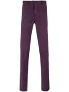 Biagio Sananiello Straight-leg Trousers, Men's, Size: 54, Pink/purple, Cotton/elastodiene