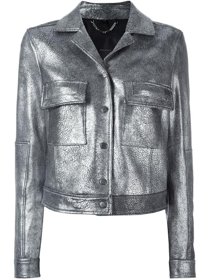 Belstaff Buttoned Metallic Jacket