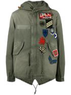 Mr & Mrs Italy Multipatch Military Coat, Men's, Size: Medium, Green, Cotton