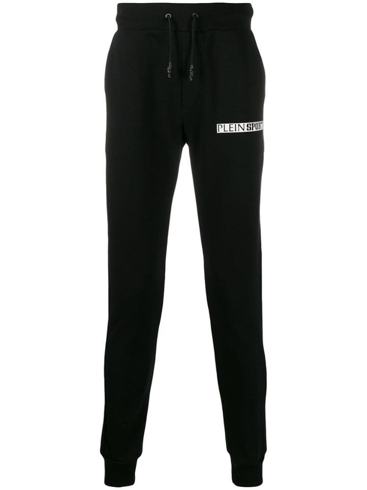 Plein Sport Logo Patch Track Pants - Black