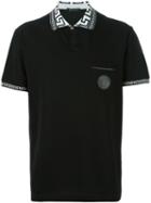 Versace 'greca' Collar Polo Shirt