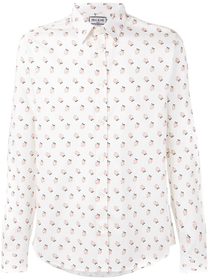 Paul & Joe - Rose Print Shirt - Men - Cotton - Xl, White, Cotton