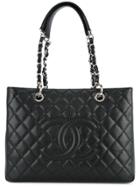 Chanel Vintage Square Quilted Tote - Black