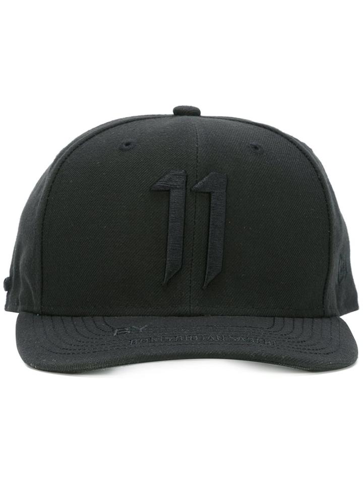 11 By Boris Bidjan Saberi Embroidered Baseball Cap, Men's, Black, Polyester