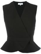 Carven Wrap Cardigan - Black