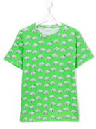 Au Jour Le Jour Kids Rhinoceros Print T-shirt, Boy's, Size: 14 Yrs, Green