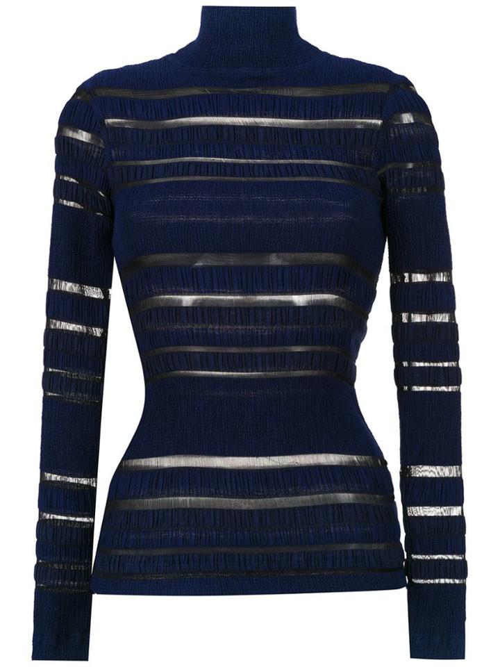 À La Garçonne Long Sleeved Ana Ruga Blousa - Blue