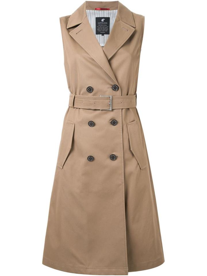 Loveless Sleeveless Trench Dress