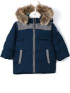 Tartine Et Chocolat Hooded Padded Coat, Toddler Boy's, Size: 12 Mth, Blue