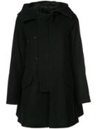 Y's Classic Buttoned Coat - Black