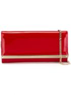 Jimmy Choo - 'milla' Clutch - Women - Patent Leather/suede - One Size, Red, Patent Leather/suede