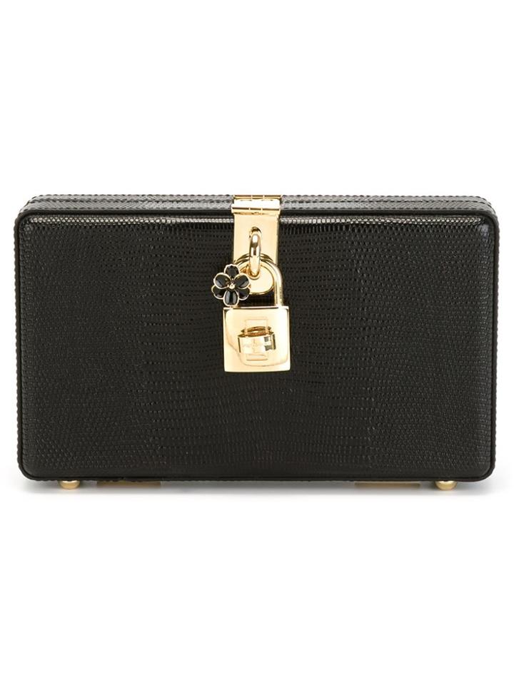 Dolce & Gabbana 'dolce' Box Clutch - Black
