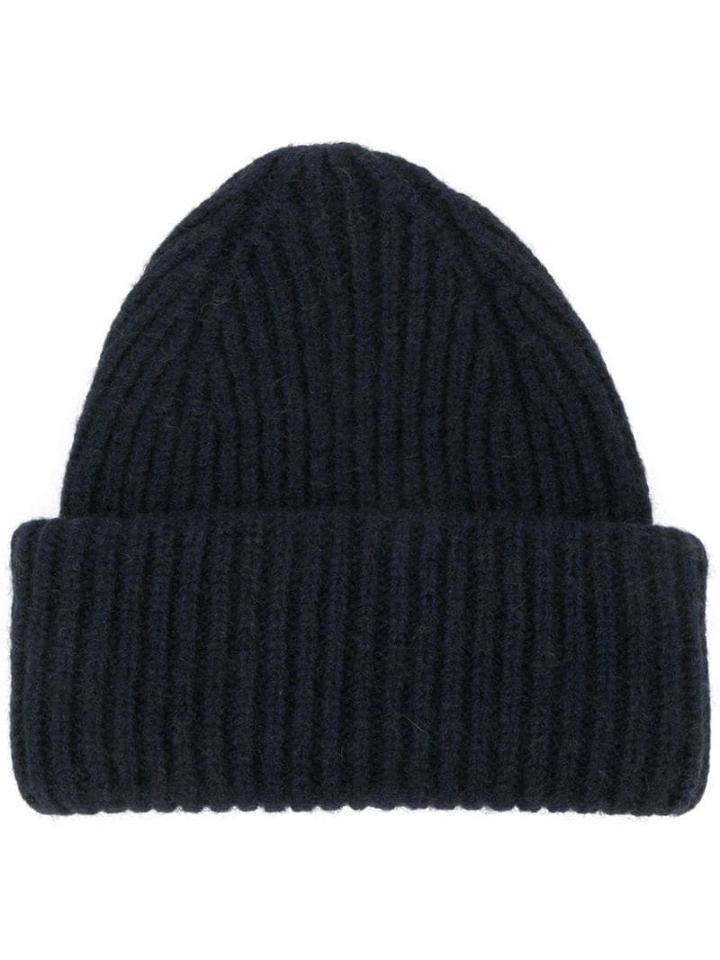 Roberto Collina Cable Knit Hat - Blue