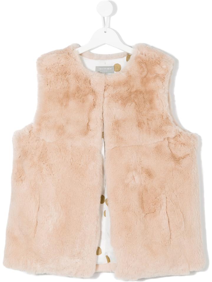 Yves Salomon Enfant Classic Gilet - Nude & Neutrals