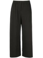 Issey Miyake Cauliflower Cropped Ribbed Trousers - Green