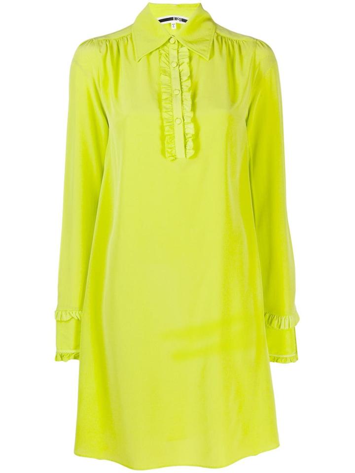 Mcq Alexander Mcqueen Ruffle Trimmed Dress - Green