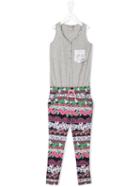 Vingino Tropical Print Jumpsuit, Girl's, Size: 12 Yrs, Grey