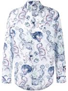 Etro - Printed Shirt - Men - Cotton - 41, White, Cotton