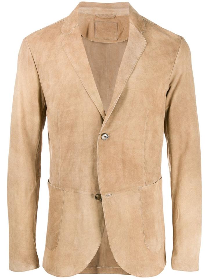Desa 1972 Slim-fit Button Blazer - Neutrals