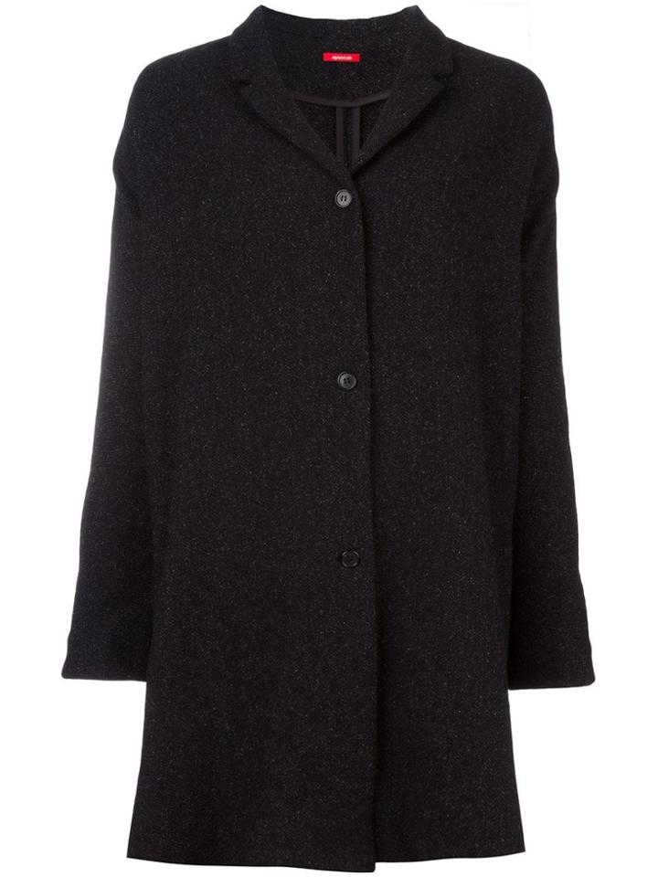 Apuntob Long Jacket - Black