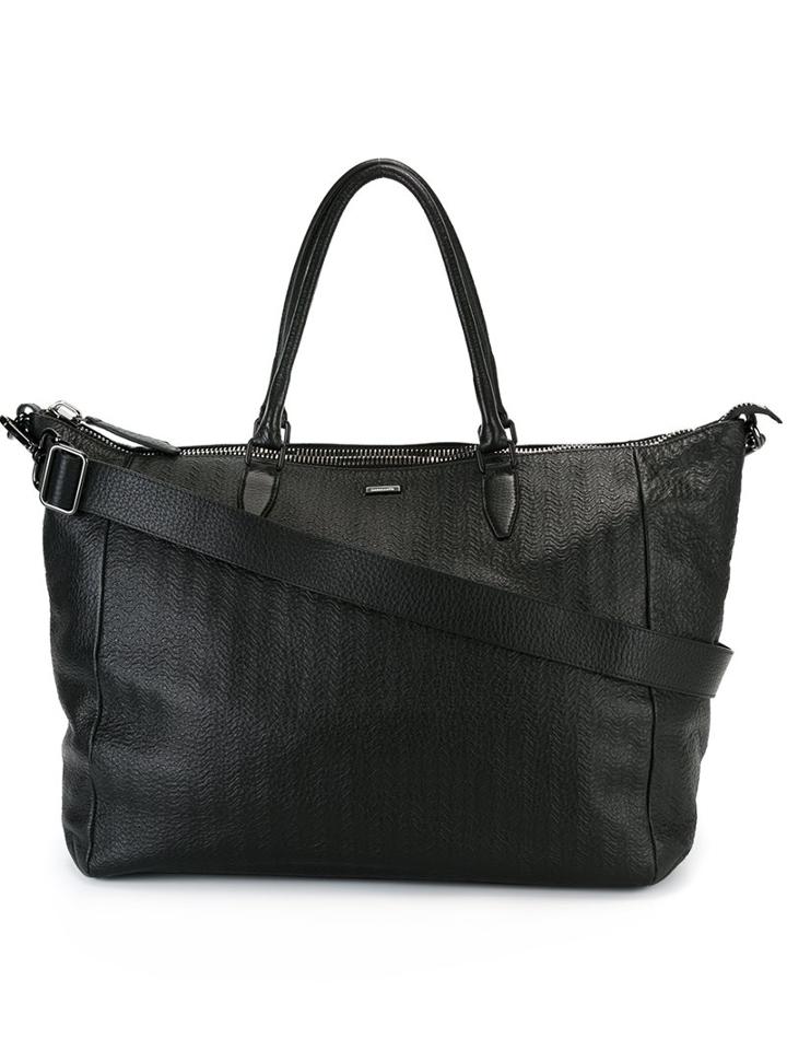 Zanellato Textured Zipped Tote Bag