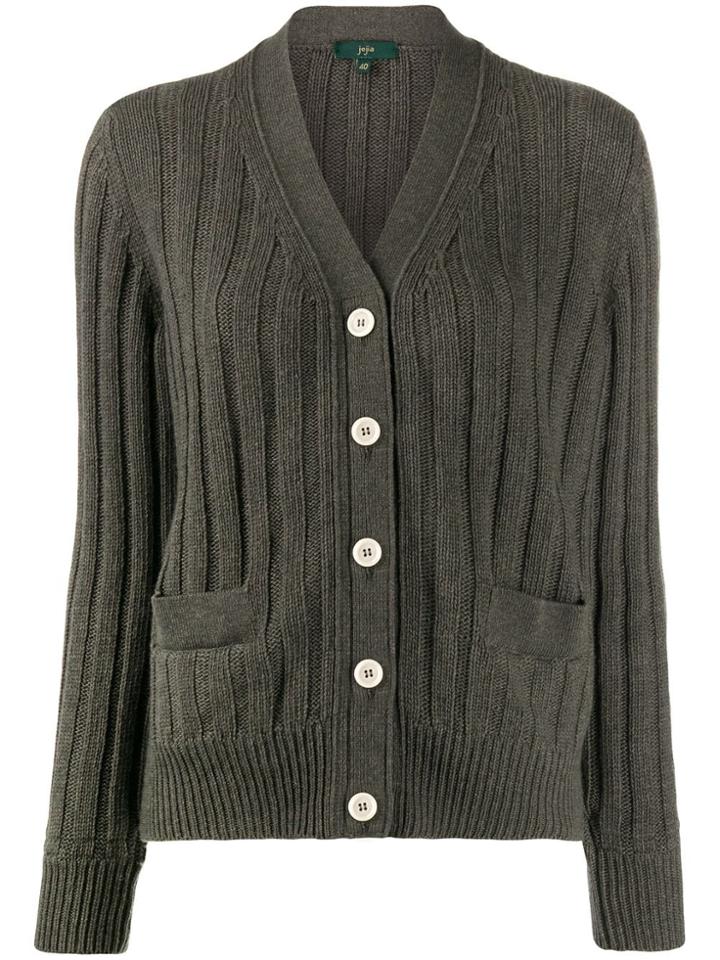 Rebecca Minkoff Ribbed Cardigan - Green