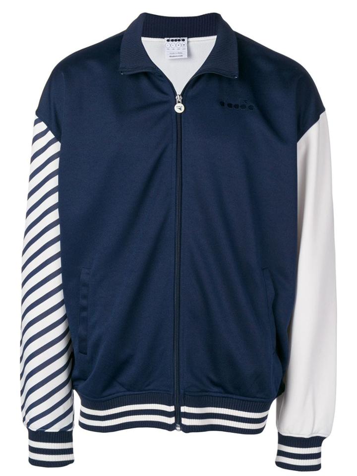 Diadora Contrast Sleeve Track Jacket - Blue