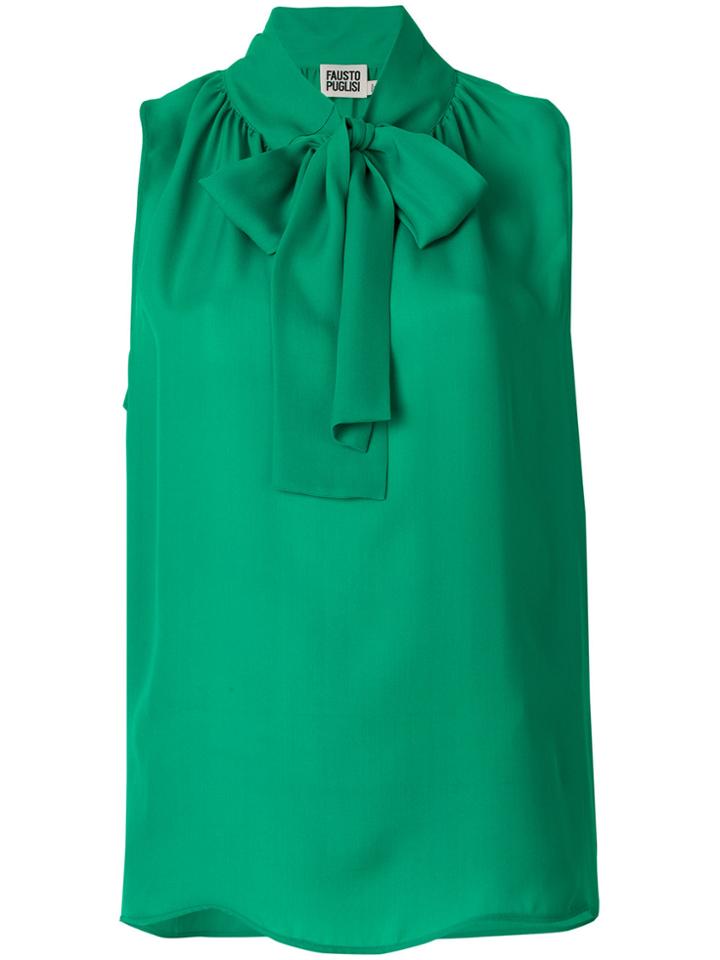 Fausto Puglisi Bow Tie Blouse - Green
