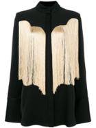 Ellery Fringed Fitted Shirt - Black