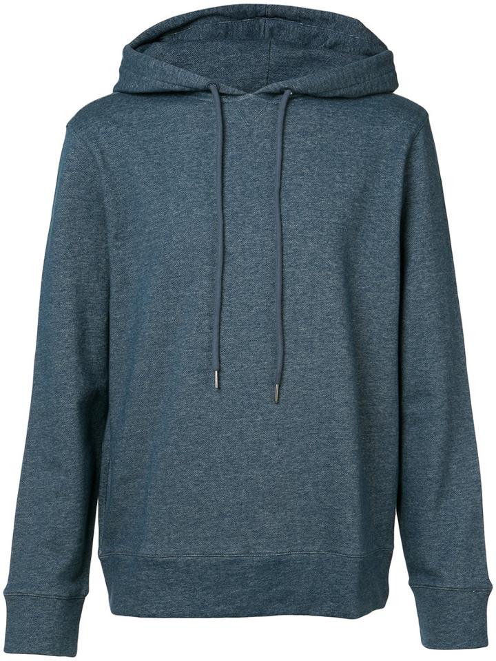 A.p.c. - Drawstring Hoodie - Men - Cotton - Xxl, Blue, Cotton