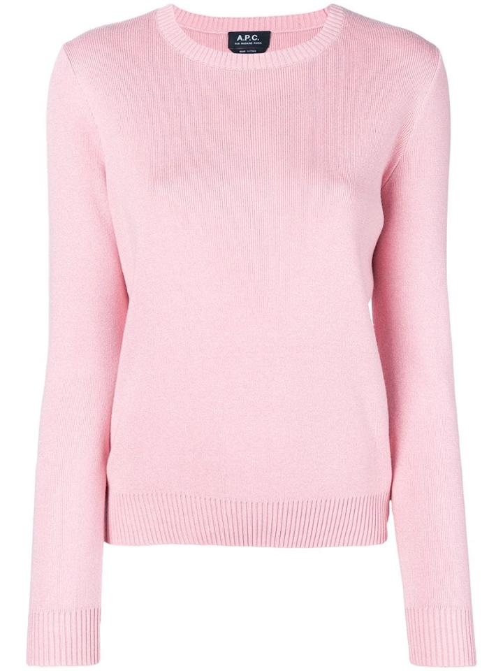 A.p.c. Aida Slim-fit Pullover - Pink