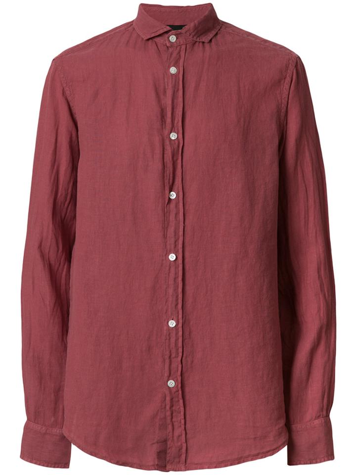 Emporio Armani Long Sleeve Shirt - Red