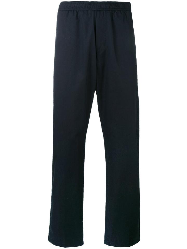 Our Legacy - Elastic Waist Trousers - Men - Cotton - 48, Blue, Cotton