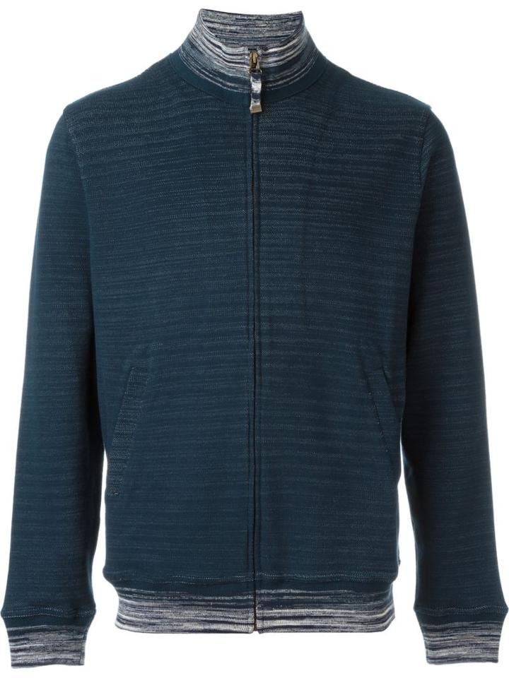 Missoni - Knitted Bomber Jacket - Men - Cotton - Xxl, Blue, Cotton