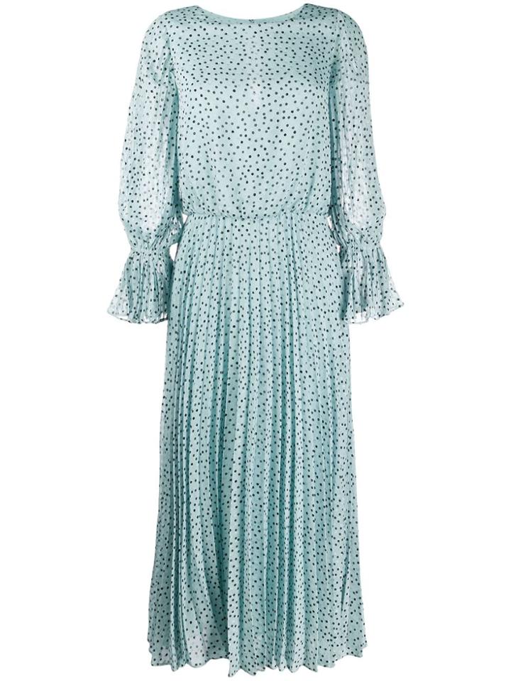 Emporio Armani Polka Dot Print Dress - Blue