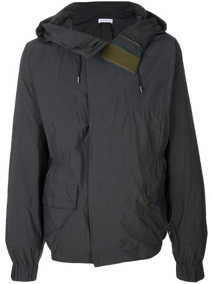 Jil Sander Touch Strap Hooded Jacket - Metallic