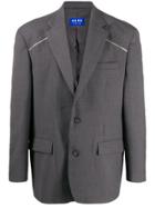 Ader Error Side-zip Detail Blazer - Grey