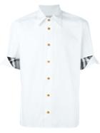 Vivienne Westwood Man Cut-out Check Cuff Shirt