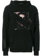Rh45 Long Sleeved Printed Hoodie - Black