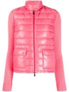 Moncler Maglia Padded Front Jacket - Pink