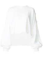 Pony Stone Oversized Sweater - White