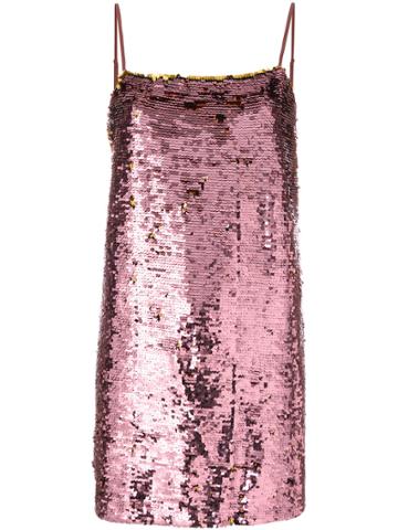 For Love And Lemons Sequin Embellished Cami Dress - Pink & Purple