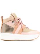 See By Chloé Side Stripe Sneakers - Neutrals