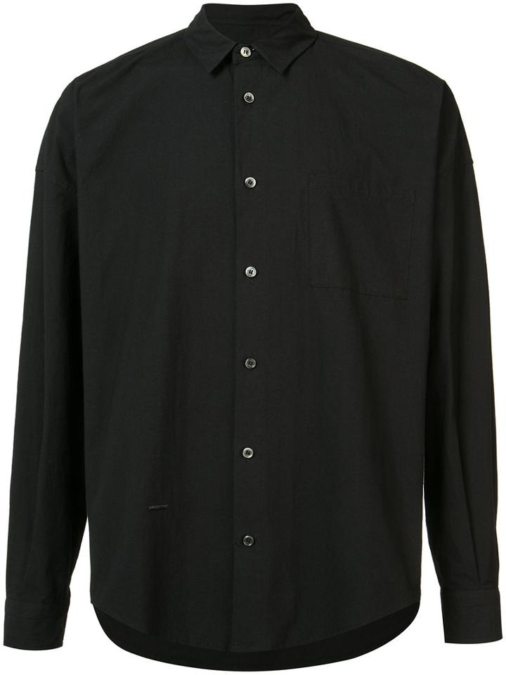 Robert Geller - Plain Shirt - Men - Cotton - 48, Black, Cotton