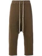 Rick Owens Drkshdw Drawstring Cropped Pants - Brown