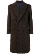 Mp Massimo Piombo Double Breasted Coat - Brown