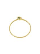 Natasha Collis Emerald Stacking Ring, Women's, Size: M 1/2, Metallic