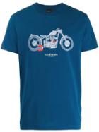 Deus Ex Machina Motorcycle Print T-shirt - Blue