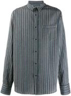 Christian Pellizzari Striped Shirt - Blue