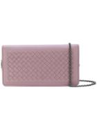 Bottega Veneta Classic Clutch - Pink & Purple